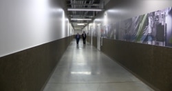 Inside corridor at Sabey Data Centers in Ashburn, Virginia.