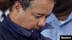 Ariel Castro appears in court for his initial appearance in Cleveland, Ohio, May 9, 2013. Castro, 52, a veteran school bus driver fired from his job last fall, was formally charged with kidnapping and raping the three women, who were rescued from his hous