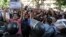 Anti-Morsi protesters demonstrate in front of Ministry of Culture in Cairo June 11, 2013