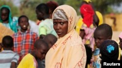 Personnes déplacées du camp de Boudouri près de Diffa, au Niger, le 17 juin 2016