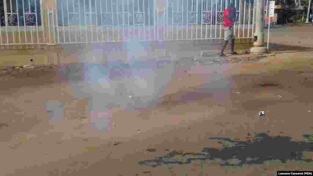 A manifestação contra o Presidente José Mário Vaz acabou em violência