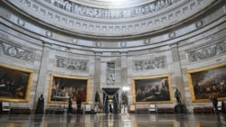 La rotonda del Capitolio de EEUU en Washington DC, el 17 de enero de 2025, donde probablemente se celebrará la inauguración del presidente electo, Donald Trump, el 20 de enero de 2025.