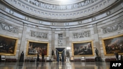 La rotonda del Capitolio de EEUU en Washington DC, el 17 de enero de 2025, donde probablemente se celebrará la inauguración del presidente electo, Donald Trump, el 20 de enero de 2025.