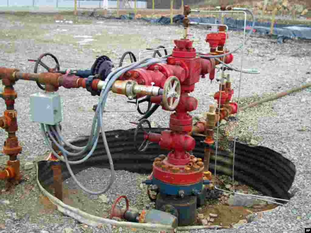The well head on a gas well is often called the “Christmas Tree.”  (Photo: Bob Donnan)