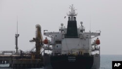 Iranian oil tanker Fortune is anchored at the dock of the El Palito refinery near Puerto Cabello, Venezuela, May 25, 2020.