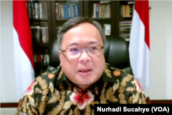 Menteri Riset dan Teknologi Kepala BRIN Prof. Bambang Permadi Soemantri Brodjonegoro. (Foto: VOA/Nurhadi Sucahyo)