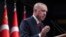 FILE - Turkish President Recep Tayyip Erdogan speaks after a Cabinet meeting, in Ankara, Turkey, Oct. 11, 2021.