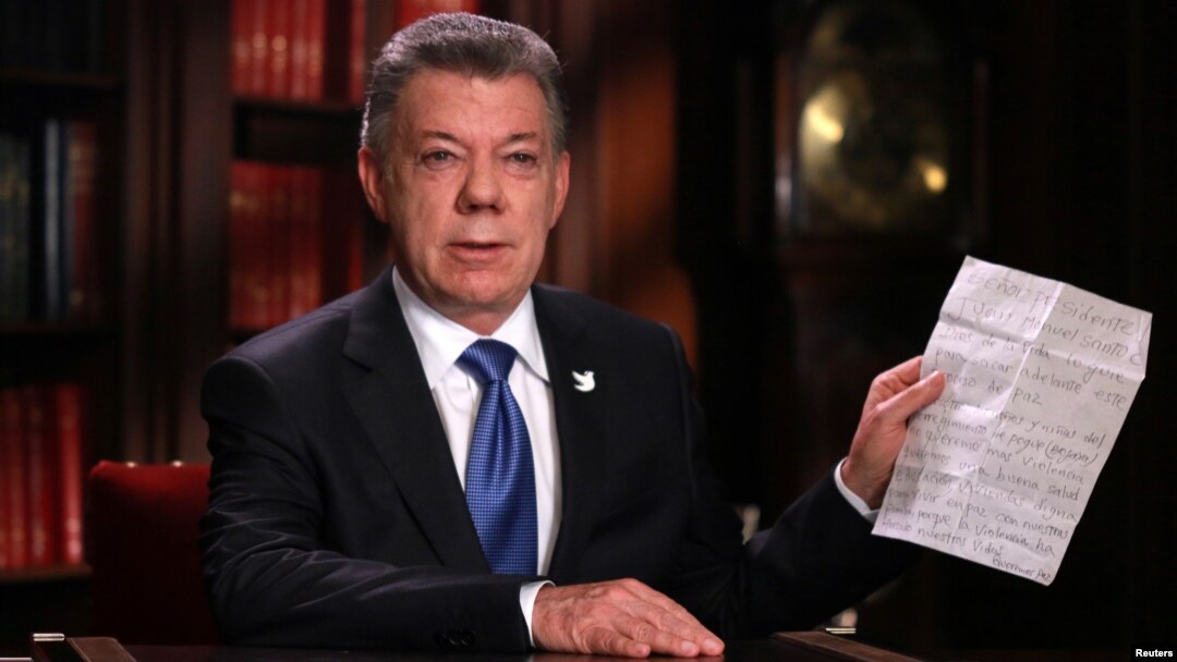 Presiden Kolombia Juan Manuel Santos di Bogota (foto: dok). Kolombia akan mengadakan perundingan dengan kelompok pemberontak ELN bulan depan.