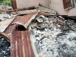 FILE - Burned ruins of a house in Kurmin Masara village after a predawn raid, Aug. 6. 2020. (Timothy Obiezu/VOA)