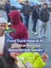 Food Truck Halal di Amerika Serikat Terapkan Konsep 'Bawa Keripik Sendiri'