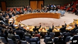 Le conseil de sécurité sur la Syrie vote pour une résolution sur l'aide humanitaire, le 19 décembre 2016.
