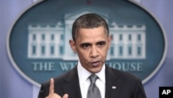 President Barack Obama talks about the budget at the White House in Washington, April 5, 2011