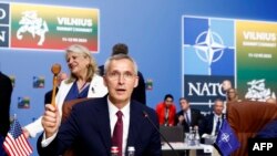 NATO Genel Sekreteri Jens Stoltenberg, Litvanya'nın başkenti Vilnius'taki liderler zirvesinin açılışını yapıyor