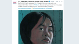Trang Twitter của Phòng Dân chủ, Nhân quyền, và Lao động của Bộ Ngoại giao Hoa Kỳ (Twitter US DOS DRL)