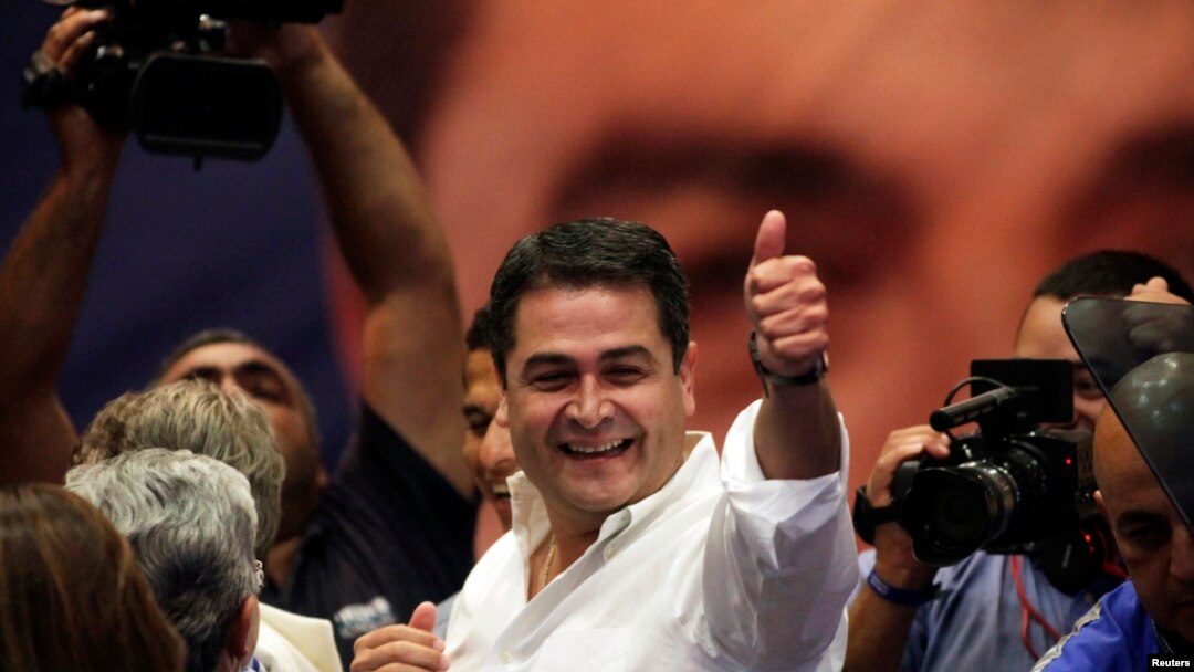 Ông Juan Hernandez, ứng cử viên tổng thống đảng cầm quyền ở Honduras, đang dẫn trước số phiếu bầu