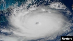 El huracán Dorian se ve desde la Estación Espacial Internacional. Septiembre 1 2019. Foto: NASA / vía REUTERS.