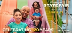 Billboard for the Washington State Fair features a real interracial family. (Courtesy Jones Advertising/Jim Linna Photography 2020)