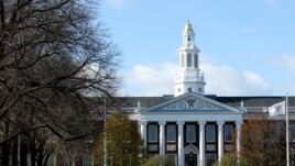 In this file photo a general view of Harvard University campus is seen on April 22, 2020 in Cambridge, Massachusetts.