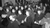 Réunion des suffragettes à Londres le 14 février 1945 lors de la célébration du 27e anniversaire du droit de vote des femmes britanniques.
