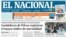 Portada del diario El Nacional, de Venezuela. [Foto: Archivo]