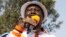 Kenyan opposition leader Raila Odinga addresses a crowd of his supporters in the Kibera area at an election rally in Nairobi, Kenya, Sept. 12, 2017. 