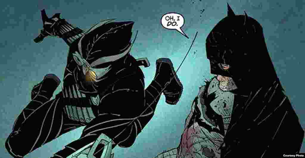 An image from one of the latest Batman series of comics, called Court of Owls. Photo by Darren Taylor.