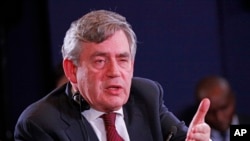 FILE - Former British Prime Minister Gordon Brown.