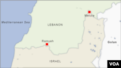 The border between Lebanon and Israel