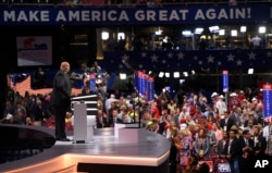 Muslims for Trump: Sajid Tarar, Founder of American Muslims for Trump, delivers the benediction at the conclusion of the second day of the Republican National Convention in Cleveland, Tuesday, July 19, 2016.
