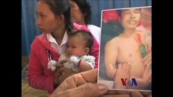 柬埔寨被枪杀制衣工人家属要求伸张正义