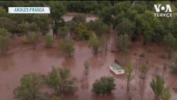 Sel Suları Fransa’da Mobil Evi Sürükledi