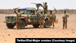 Opération conjointe des forces armées maliennes et de Barkhane menée fin juin dans le Gourma au Mali, photo publiée le 6 juillet 2018. (Twitter/Etat-Major armées) 