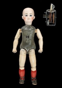 This late 1800s talking doll by Thomas Edison, inventor of the lightbulb, was a commercial failure. (Courtesy Smithsonian National Museum of American History)