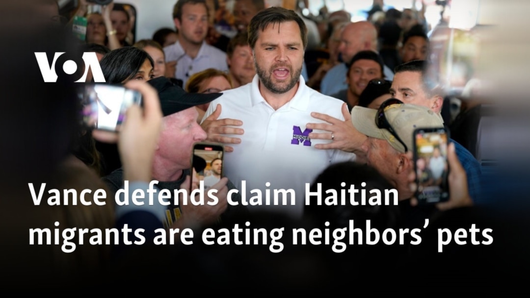 Vance defends claim Haitian migrants are eating neighbors' pets