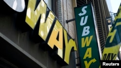 (File) A Subway sandwich shop logo is pictured in the Manhattan borough of New York February 14, 2014. REUTERS