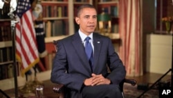 President Obama records his weekly address for August 21, 2010