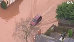 Մեծ Բրիտանիայի մի շարք քաղաքներ ջրով են լցվել՝ Դեննիս ծովամրրկի հետևանքով