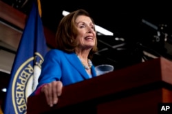 House Speaker Nancy Pelosi of Calif. speaks during her weekly press briefing on Capitol Hill, Sept. 30, 2021.