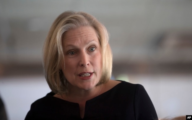 Senator Kirsten Gillibrand, a New York Democrat.