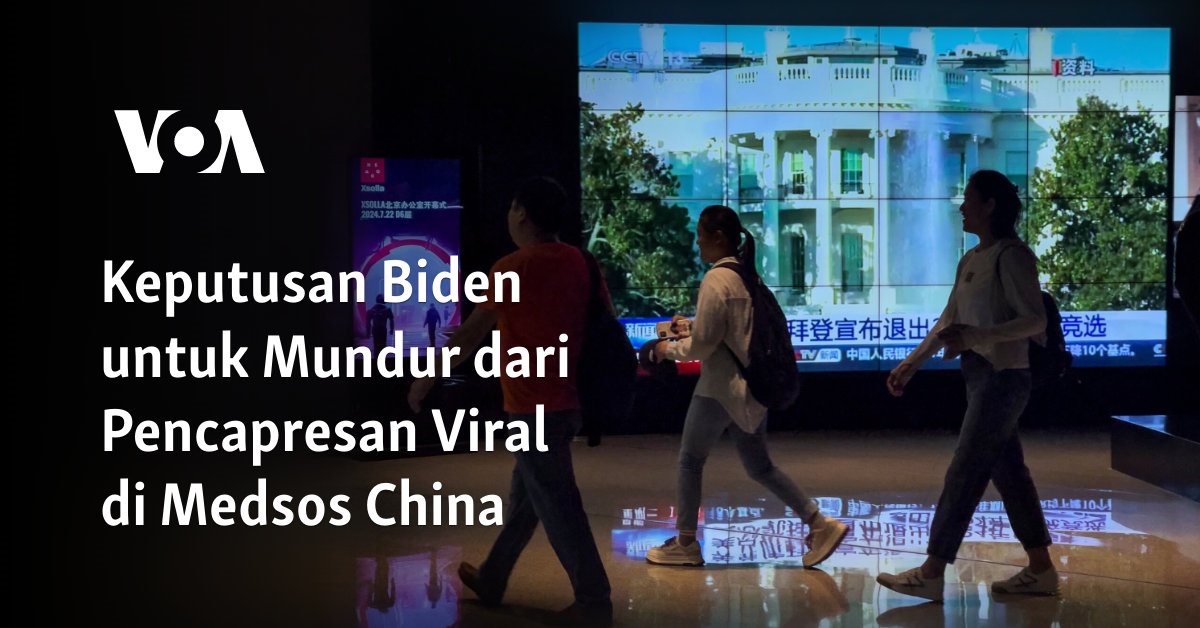 Keputusan Biden untuk Mundur dari Pencapresan Viral di Medsos China