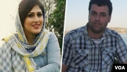 فاطمه باختری (چپ) و زمان فدایی، دو شهروند مسیحی ایرانی 