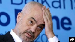 FILE- Albanian Prime Minister Edi Rama.