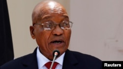 Le président sud-africain Jacob Zuma, 11 octobre 2016. 