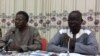 De gauche à droite, Mahamat Nour Ibédou, secrétaire-général de la CTDH et Me Midaye Guerimbaye, président de la LTDH, à N’Djamena, le 24 août 2019. (VOA/André Kodmadjingar)