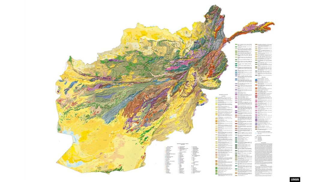 Map: Geologic and mineral resources of Afghanistan. Click image to download full map (PDF, 26 MB)