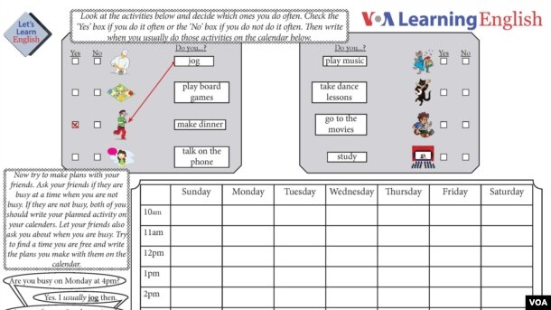 Activity Sheet Lesson 17