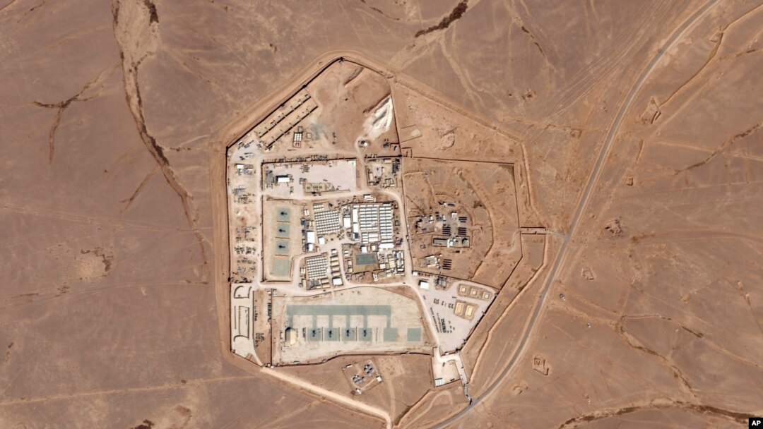 Satelitska snimka baze Toranj 22 u Jordanu u kojoj su 28. januara 2024. ubijena tri američka vojnika. (Foto: AP/Planet Labs PBC)