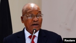 Jacob Zuma, président sud-africain, 11 0ctobre 2016. 