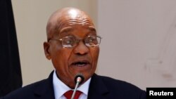 Le président sud-africain Jacob Zuma, 11 octobre 2016. 