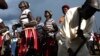 People dance during celebrations to commemorate the second anniversary of South Sudan's independence, Juba, July 9, 2013.